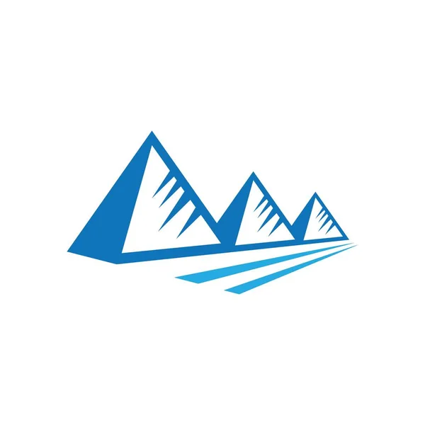 Diseño Ilustración Del Icono Del Vector Del Logotipo Pirámide — Vector de stock