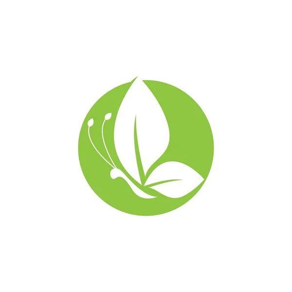 Butterfly Logo Vector Icon Illustration Design — Stock Vector