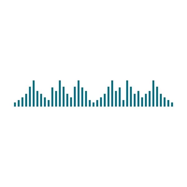 Sound Wave Logo Vector Icon Illustration Design — Stock Vector
