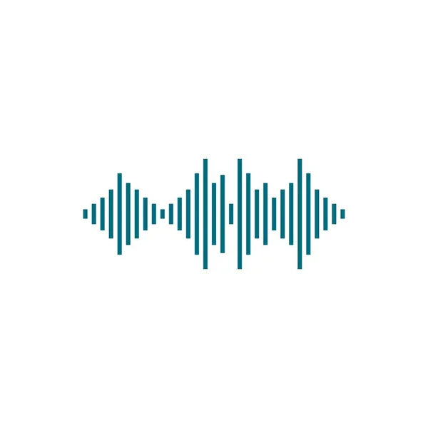 Sound Wave Logo Vector Icon Illustration Design — Stock Vector