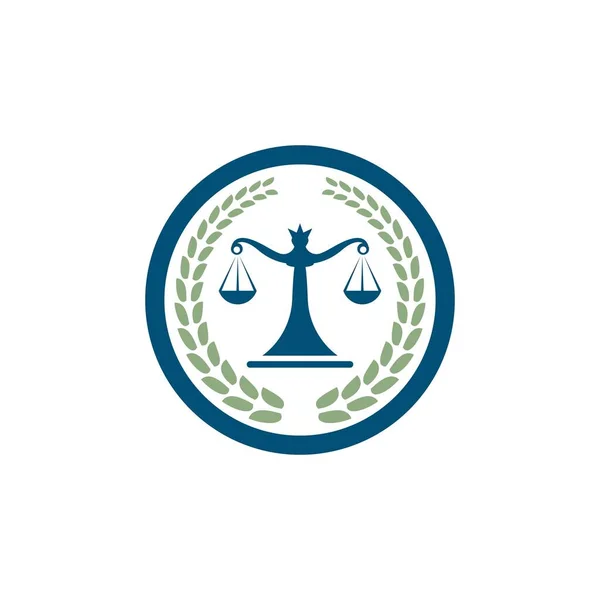 Ilustración Vectores Logotipo Justicia Ley — Vector de stock