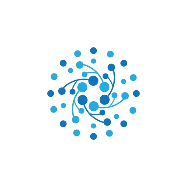 Molekül Logo Vektor Symbol Illustration Design — Stockvektor