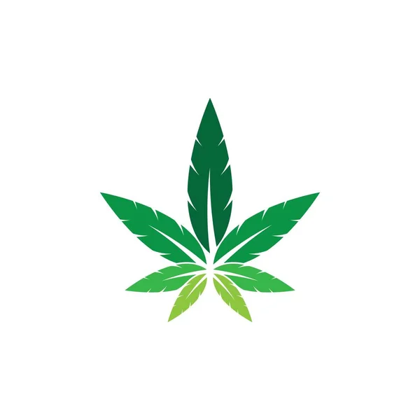 Cannabis Logó Kreatív Vektor Ikon Illusztráció — Stock Vector