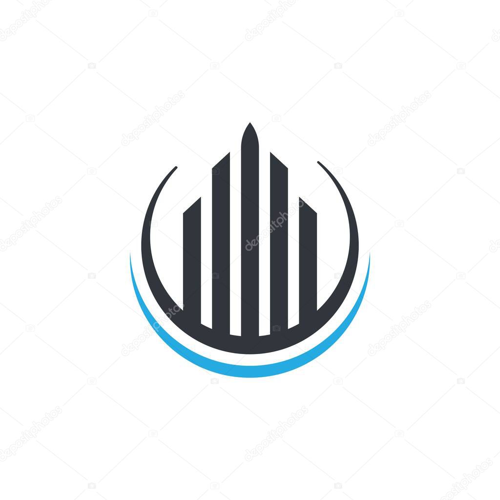 Real estate logo vector icon illustratrion