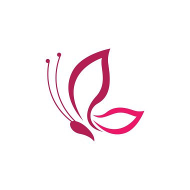 Güzellik kelebeği vektör resimleme tasarımı