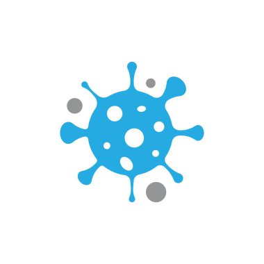 Coronavirus logo şablon vektör simgesi tasarımı