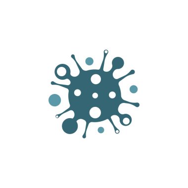 Coronavirus logo şablon vektör simgesi tasarımı
