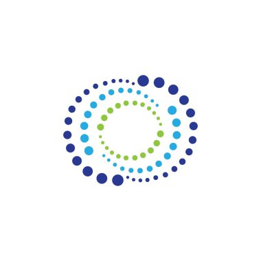 Molekül logo vektör simgesi tasarımı