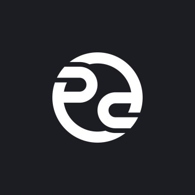 PD logo vektör resimleme tasarımı