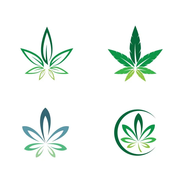 Cannabis Logo Kreative Vektor Ikone Illustration — Stockvektor