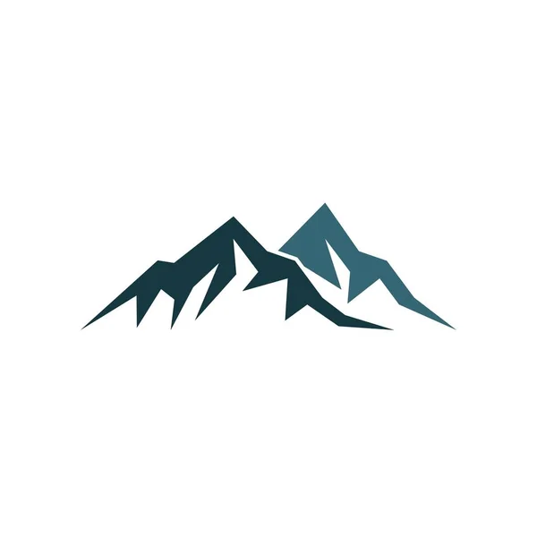 Dağ Logosu Vektör Resimleme Tasarımı — Stok Vektör