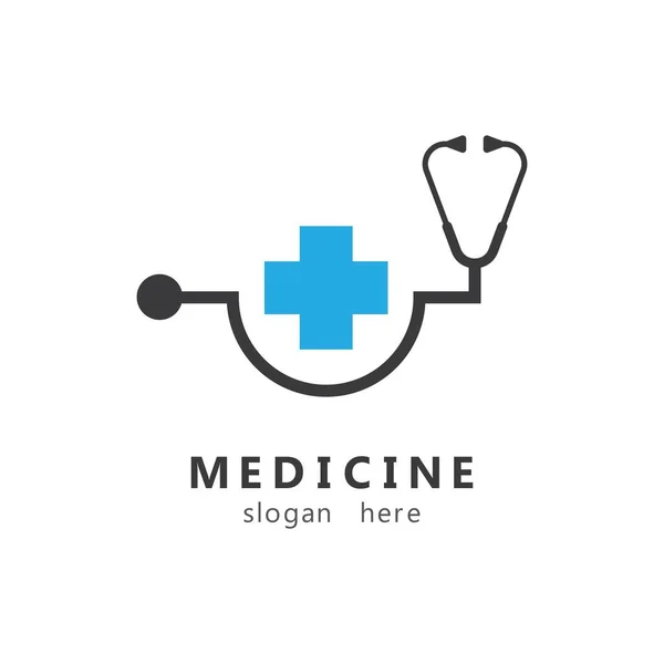 Cruz Médica Logotipo Criativo Vetor Ícone Ilustração Design — Vetor de Stock