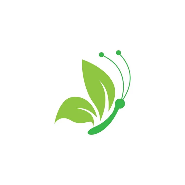 Schmetterling Logo Vektor Symbol Illustration Design — Stockvektor