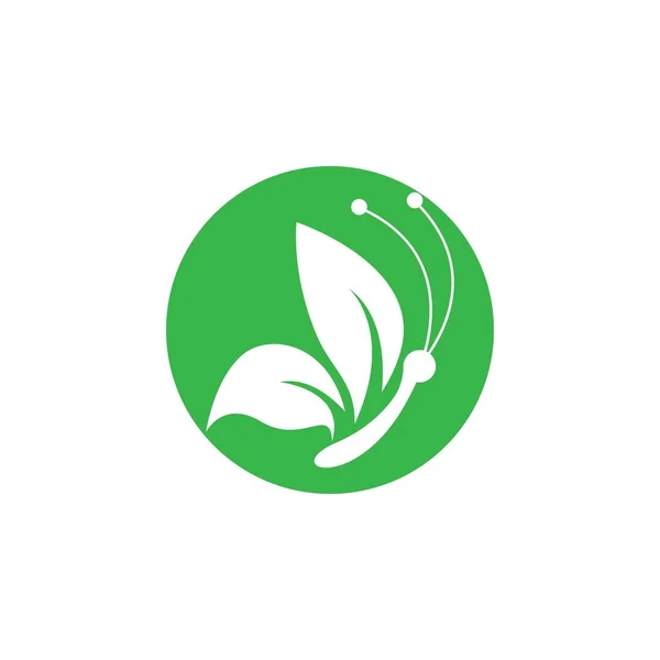 Logo Papillon Vecteur Icône Illustration Design — Image vectorielle