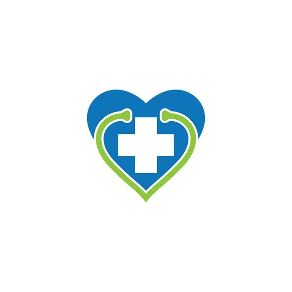 Ιατρική Σταυρό Λογότυπο Διάνυσμα Εικονίδιο Σχέδιο Απεικόνισης — Διανυσματικό Αρχείο