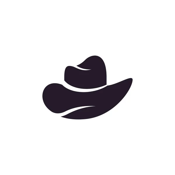 Chapeau Icône Sherif Logo Illustration Créative — Image vectorielle