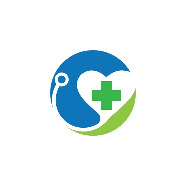 Médico Cruz Logo Vector Icono Ilustración Diseño — Vector de stock