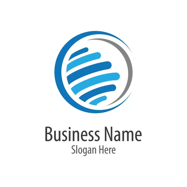 Global Icon Logo Creatief Illustratie Ontwerp — Stockvector