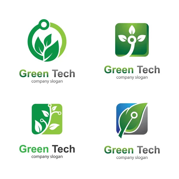 绿色技术标识模板矢量图标说明 — 图库矢量图片
