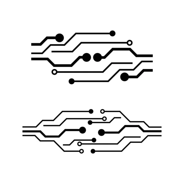 Diseño Icono Vector Plantilla Logotipo Circuito — Archivo Imágenes Vectoriales