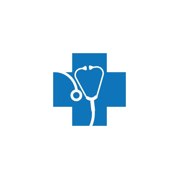 Médico Cruz Logotipo Plantilla Vector Icono Diseño — Archivo Imágenes Vectoriales