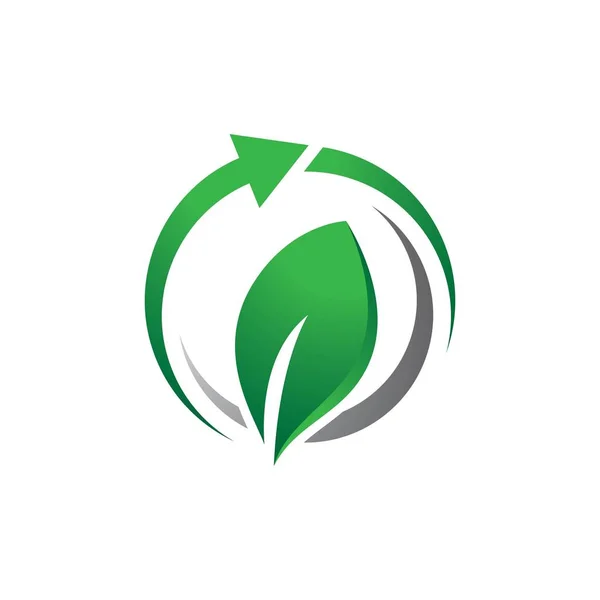 Ecologie Logo Modèle Vectoriel Icône Design — Image vectorielle