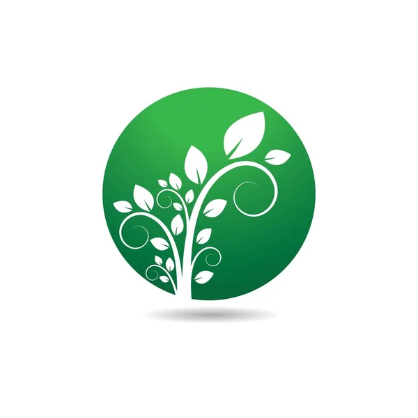 Екологія Шаблон Логотипу Векторний Дизайн Піктограм — стоковий вектор