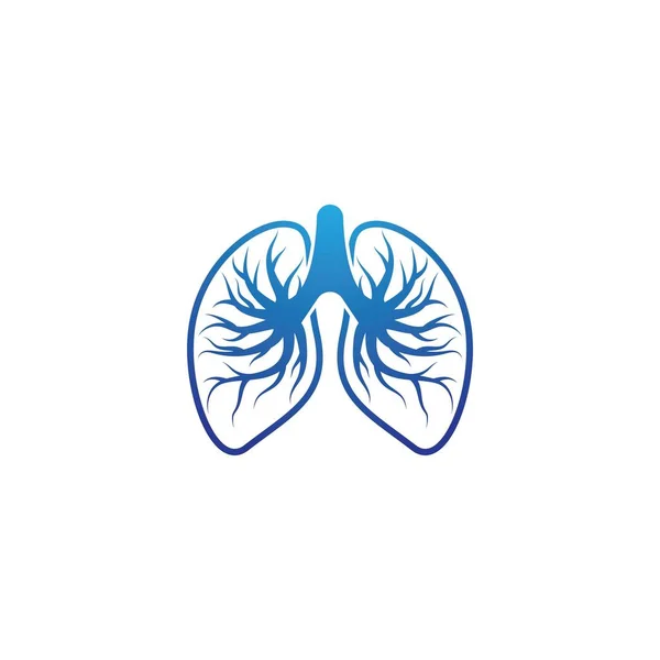 Lung Шаблон Логотипу Векторний Дизайн Піктограми — стоковий вектор