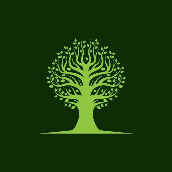 Дизайн Векторной Иконки Логотипа Дерева — стоковый вектор