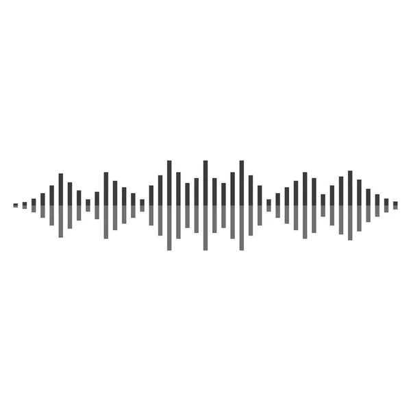 Σχεδιασμός Εικονιδίου Διανύσματος Λογότυπου Ηχητικού Κύματος — Διανυσματικό Αρχείο
