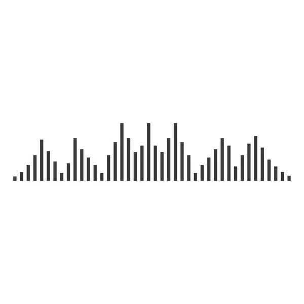 Sound Wave Logo Template Vector Icon Design — Stock Vector