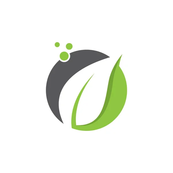 Modèle Logo Feuille Vectoriel Icône Design — Image vectorielle