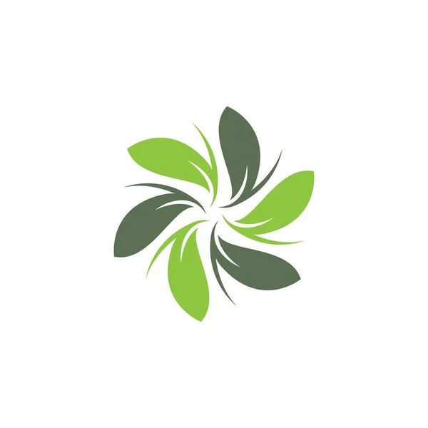 Hoja Logotipo Plantilla Vector Icono Diseño — Vector de stock