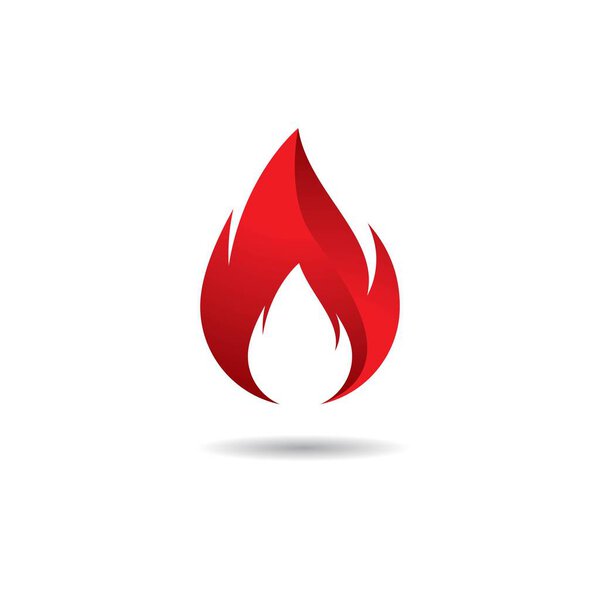 Fire logo template  vector icon illustration