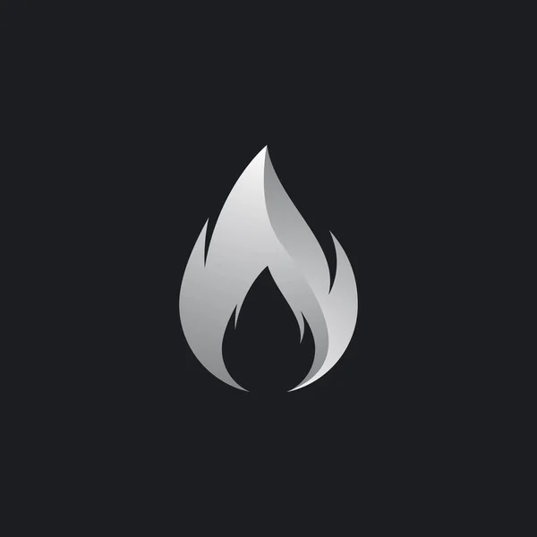 Feuer Logo Vektor Symbol Illustration — Stockvektor
