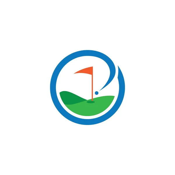 Golf Logotyp Vektor Ikon Design — Stock vektor