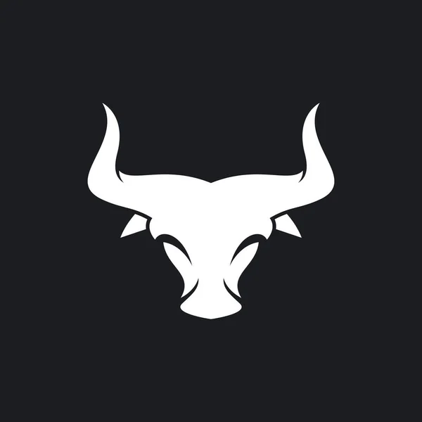 stock vector Bull head logo vector icon illustration