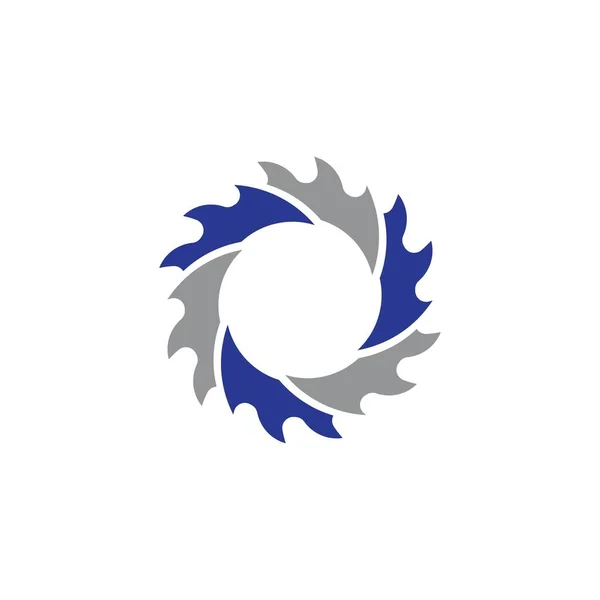 Saw Logo Vectoriel Icône Illustration Design — Image vectorielle