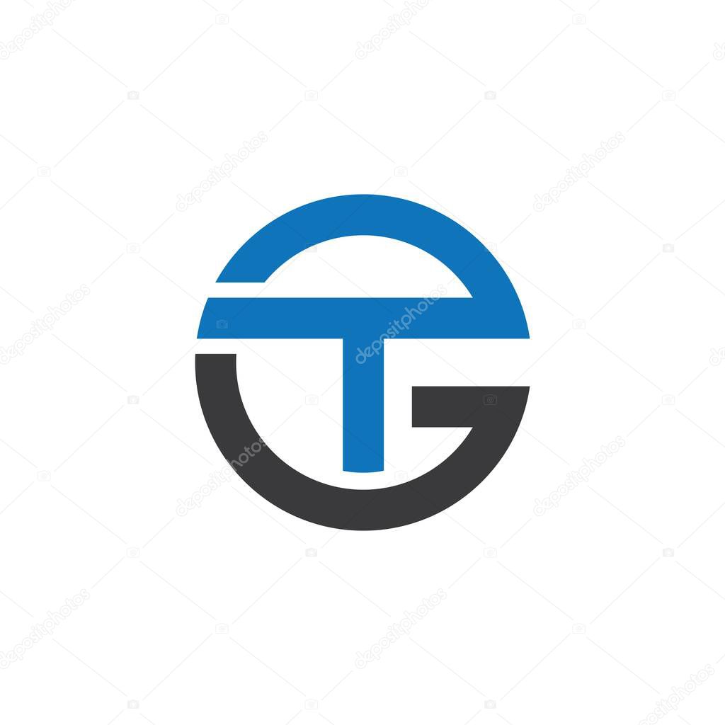 GT logo vector icon illustration design