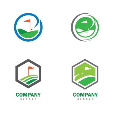 Golf logo vektör illüstrasyonu