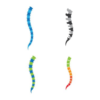 Omurga logo şablon vektör simgesi tasarımı