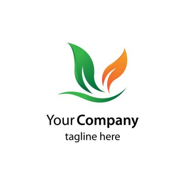 Ekoloji logo vektör illüstrasyon tasarımı