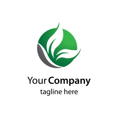 Yaprak logosu örnekleme tasarımı