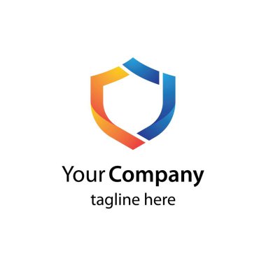 Kalkan logo resimleri illüstrasyon tasarımı