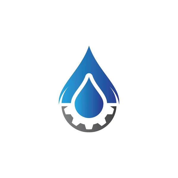 Oil Gas Logo Vector Icon Illustration — Stock Vector