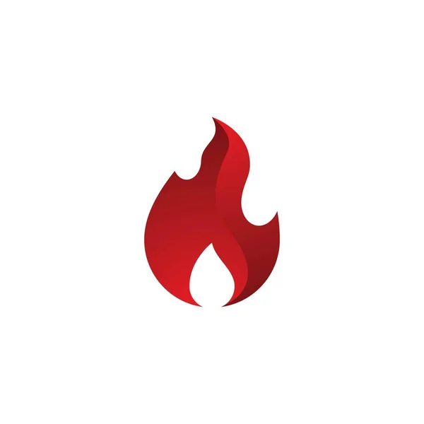 Incendio Logotipo Plantilla Vector Icono Ilustración — Archivo Imágenes Vectoriales