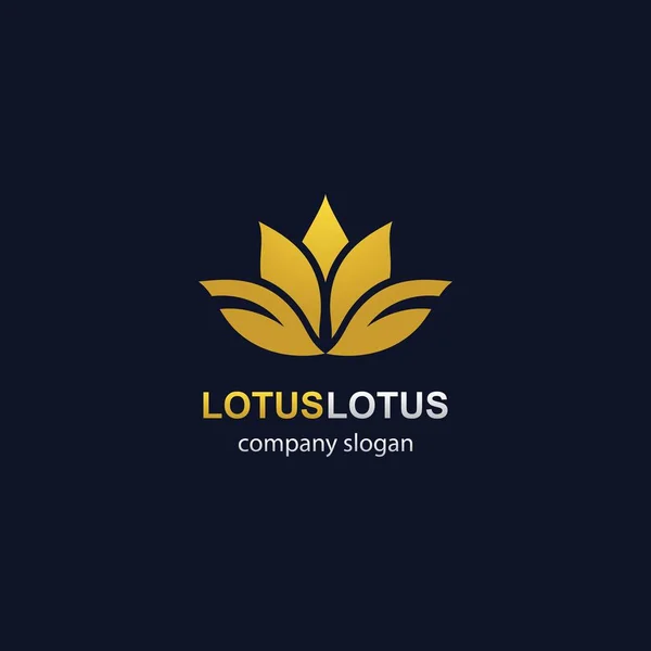 Lotus Logo Plantilla Vector Icono Diseño — Archivo Imágenes Vectoriales