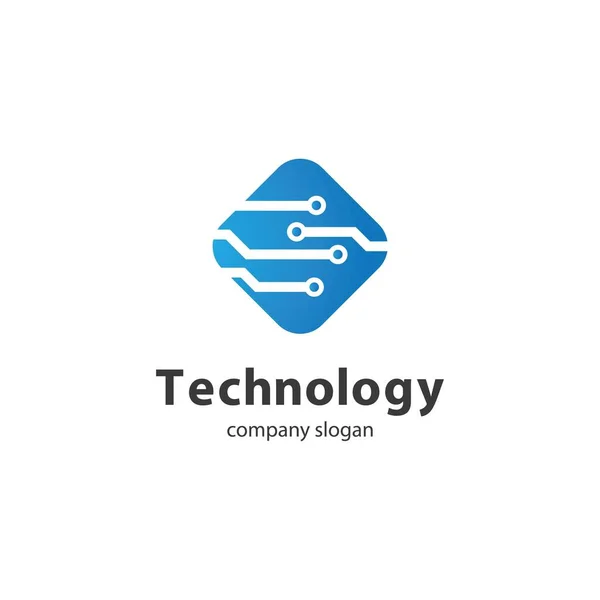 Tecnologia Logotipo Modelo Vetor Ícone Design —  Vetores de Stock