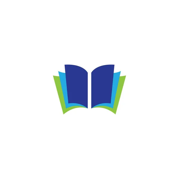 Book Logo Template Vector Icon Design — Stock Vector