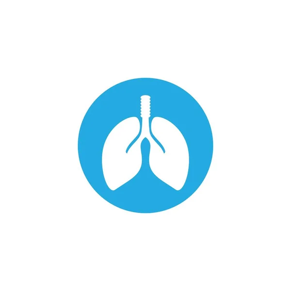 Lung Logo Template Vector Icon Design — Stock Vector